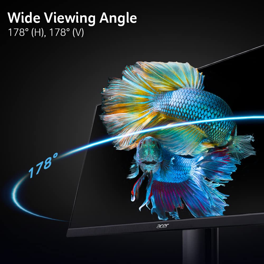 Acer 27in FHD 1920x1080 IPS 120Hz Office Monitor KB272 G0bi | 1ms, AdaptiveSync (FreeSync Compatible), sRGB 99%, HDMI, VGA, VESA Mountable, Bluelight Filter, Flickerless Technology