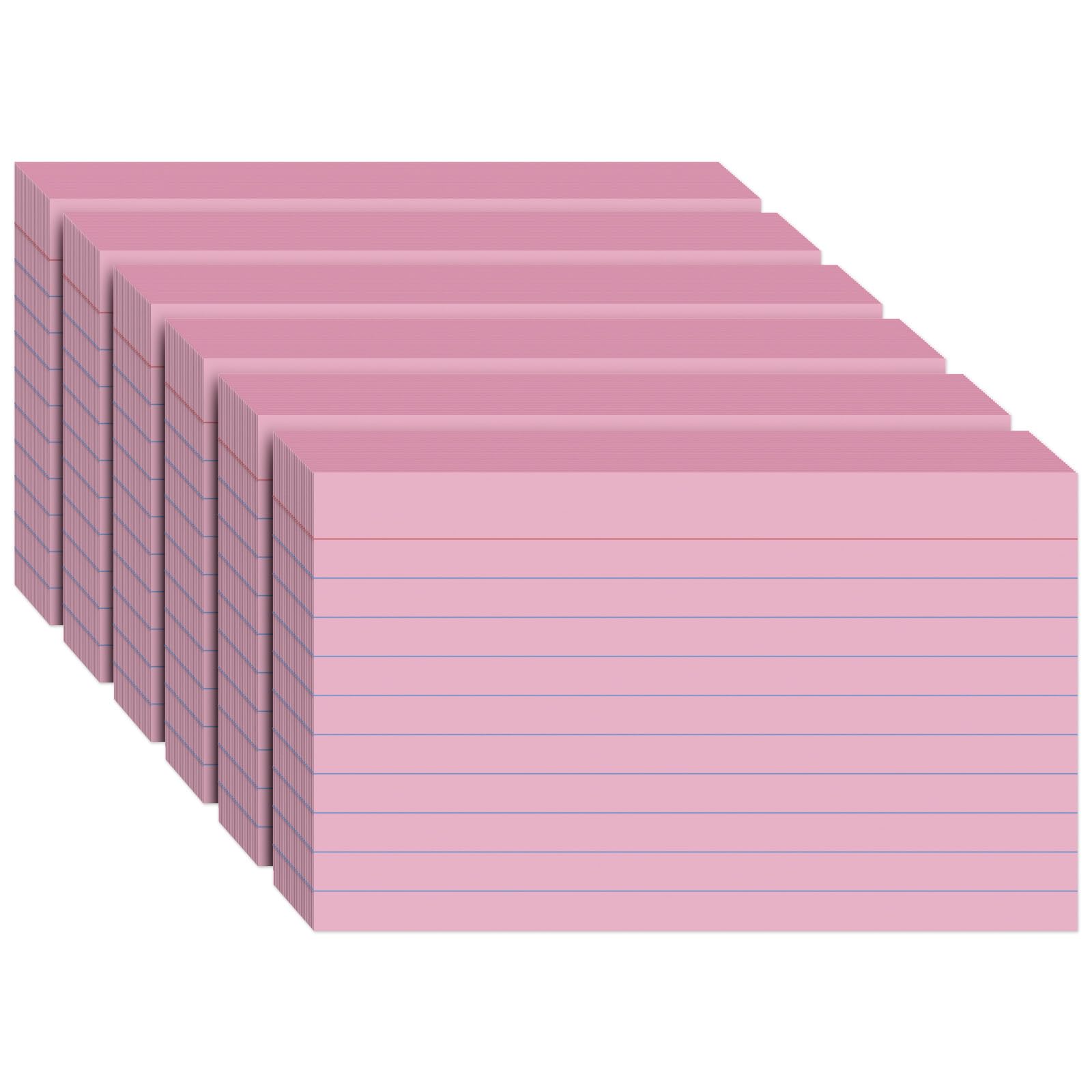 300PCS Index Cards 3 x 5 Inch, Colored Flash Cards, Lined Notecards | Flash Cards for Studying, Ruled Front and Blank Back, Note Cards for Office, Home and School