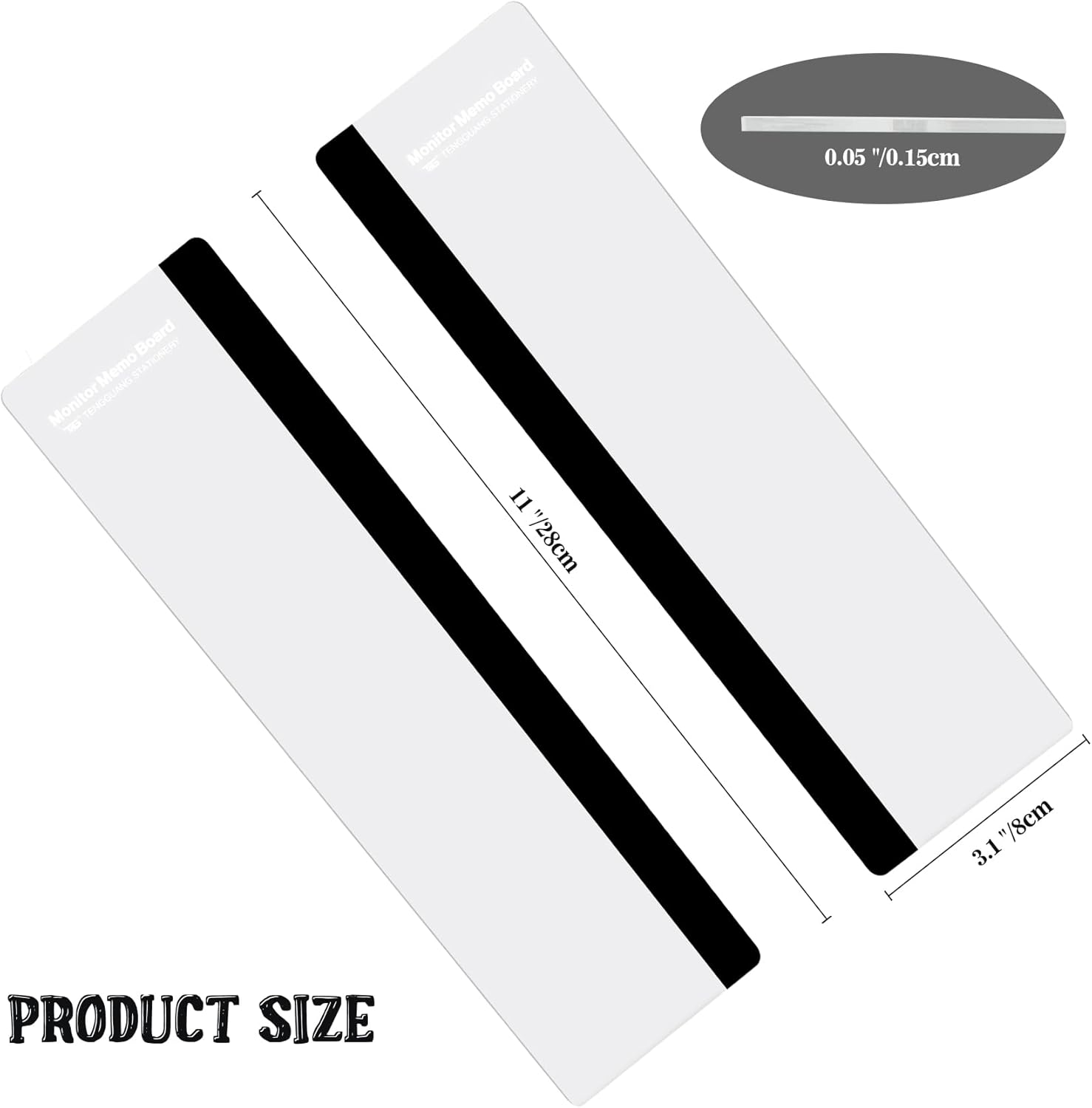 Office Desk Accessories 2pcs Computer Monitor Memo Board Office Supplies | Computer Monitor Memo Board Computer Sticky Note Holder
