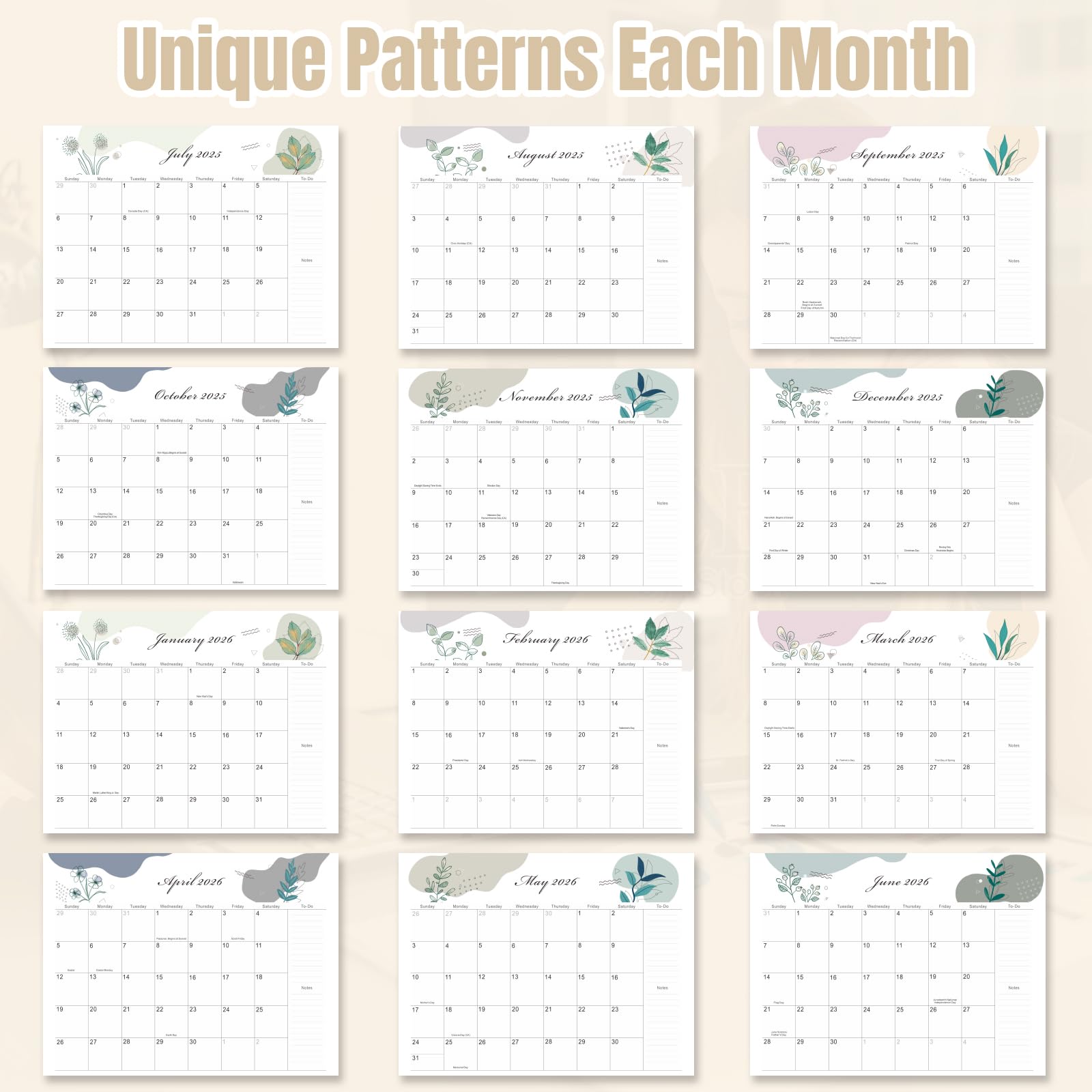 Desk Calendar 2026-2027 with Desktop Mat,22x17'' Large Desktop Pad Calendar | 18 Month Desk Calendar 2027, Use from July 2026 to Dec 2027, Simplified Monthly Calendar Perfect for Home School and Office