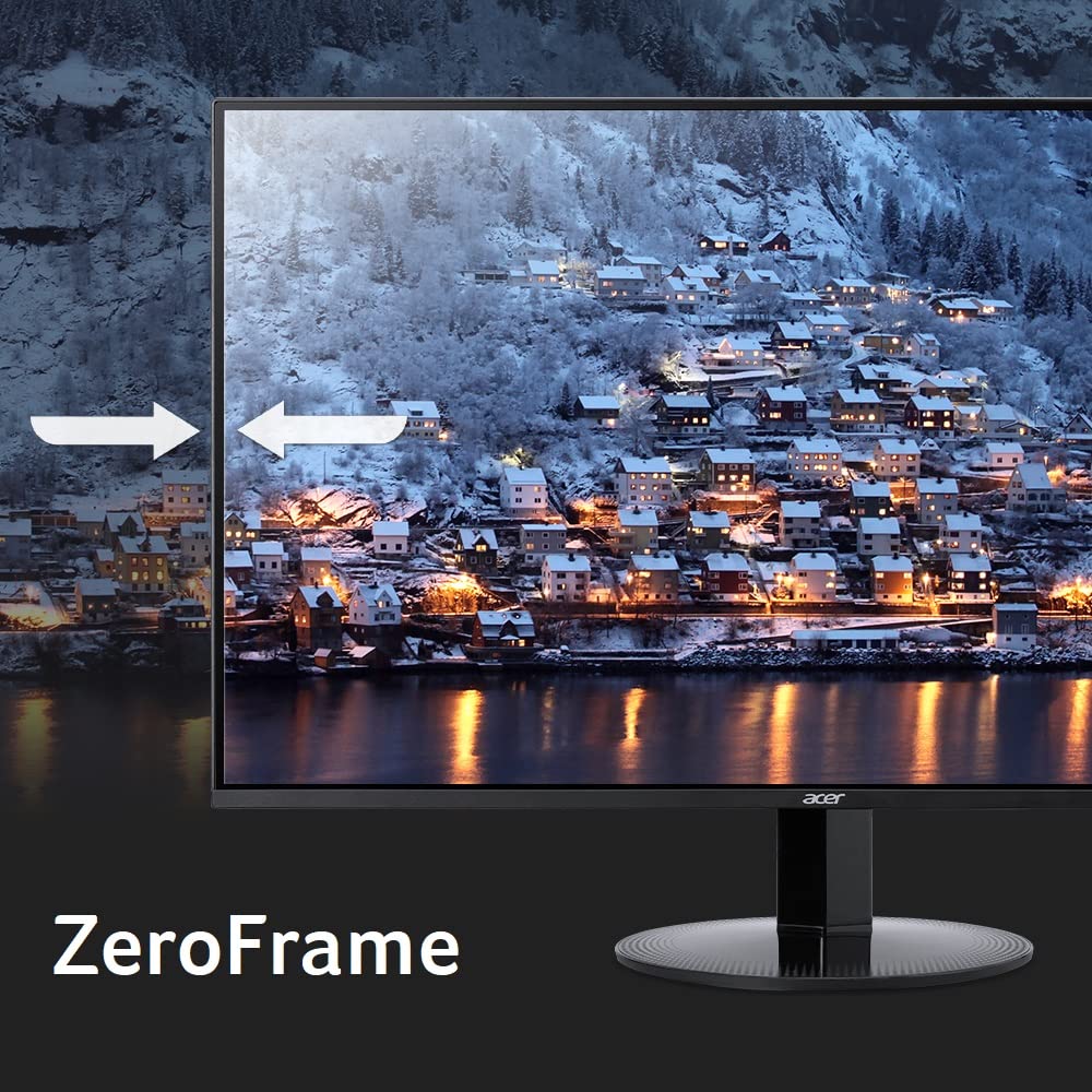 Acer 27in FHD 1920x1080 IPS 120Hz Office Monitor KB272 G0bi | 1ms, AdaptiveSync (FreeSync Compatible), sRGB 99%, HDMI, VGA, VESA Mountable, Bluelight Filter, Flickerless Technology