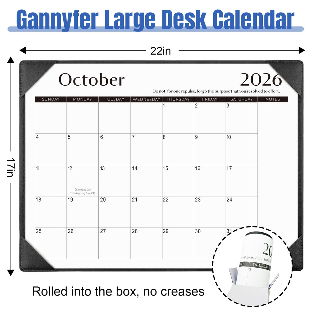 Desk Calendar 2026-2027 with Desktop Mat,22x17'' Large Desktop Pad Calendar | 18 Month Desk Calendar 2027, Use from July 2026 to Dec 2027, Simplified Monthly Calendar Perfect for Home School and Office