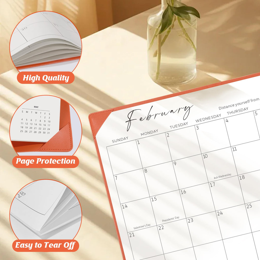 Desk Calendar 2026-2027 with Desktop Mat,22x17'' Large Desktop Pad Calendar | 18 Month Desk Calendar 2027, Use from July 2026 to Dec 2027, Simplified Monthly Calendar Perfect for Home School and Office