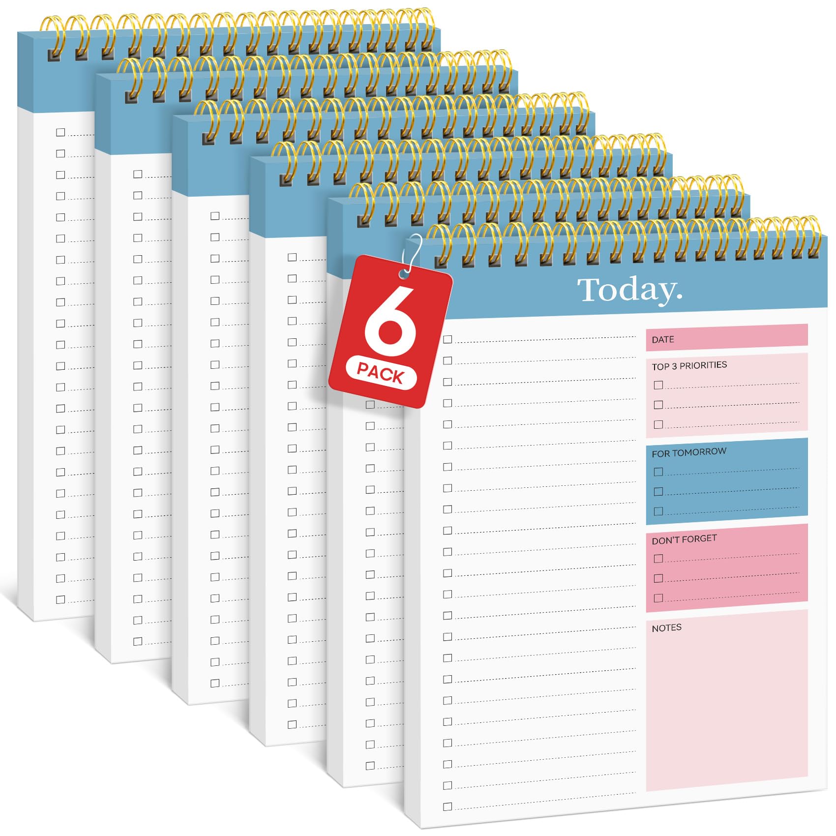 Taja To Do List Notepad, Undated Daily Planner for Work and Goal Setting | Greenery Sway, 52 Sheets, 9.8" x 6.5" , for Office, Home and school, Daily Task Planning, Notes and Everyday Organization