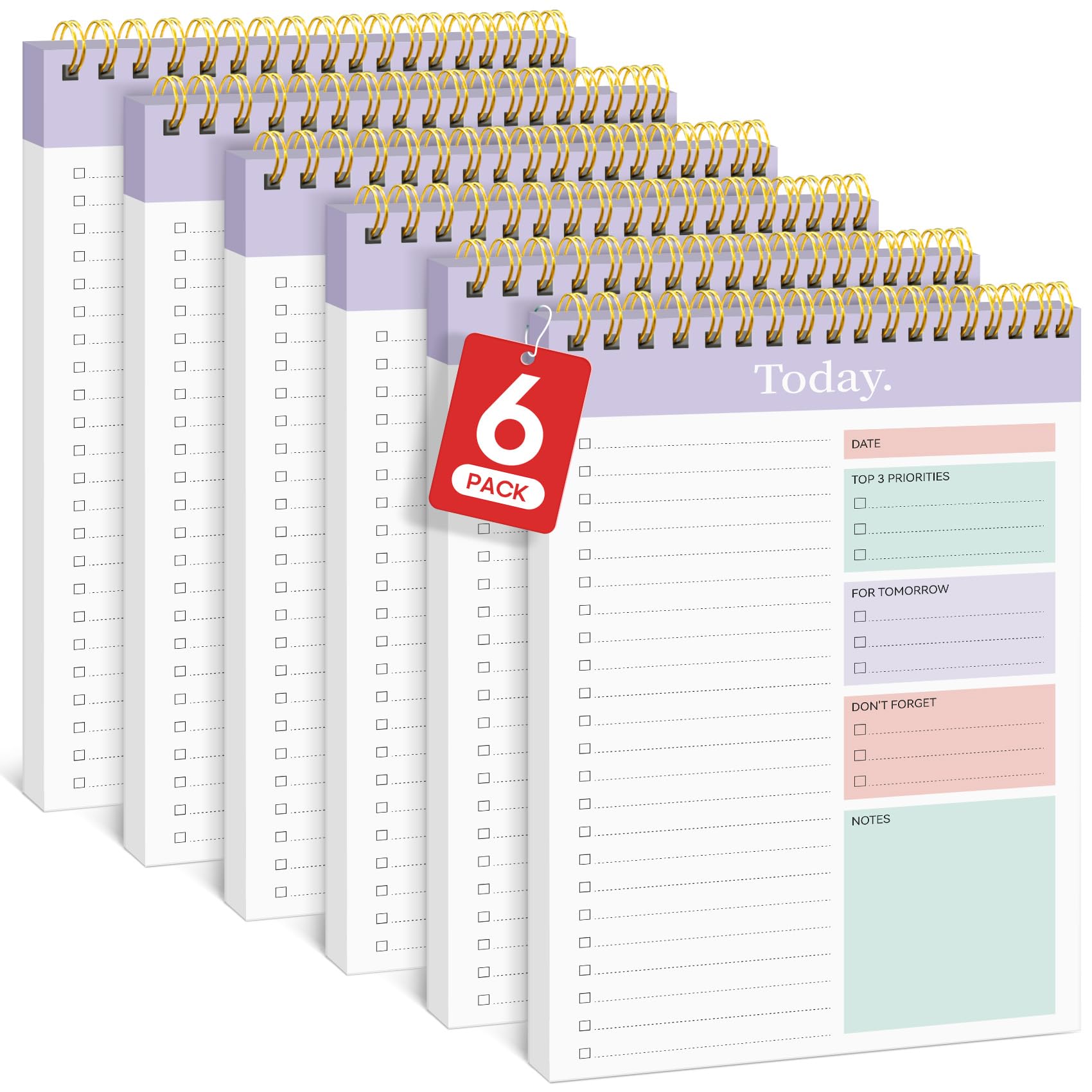 Taja To Do List Notepad, Undated Daily Planner for Work and Goal Setting | Greenery Sway, 52 Sheets, 9.8" x 6.5" , for Office, Home and school, Daily Task Planning, Notes and Everyday Organization