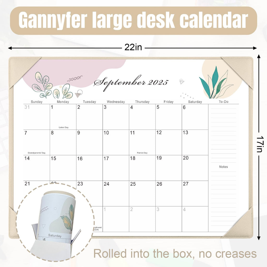 Desk Calendar 2026-2027 with Desktop Mat,22x17'' Large Desktop Pad Calendar | 18 Month Desk Calendar 2027, Use from July 2026 to Dec 2027, Simplified Monthly Calendar Perfect for Home School and Office