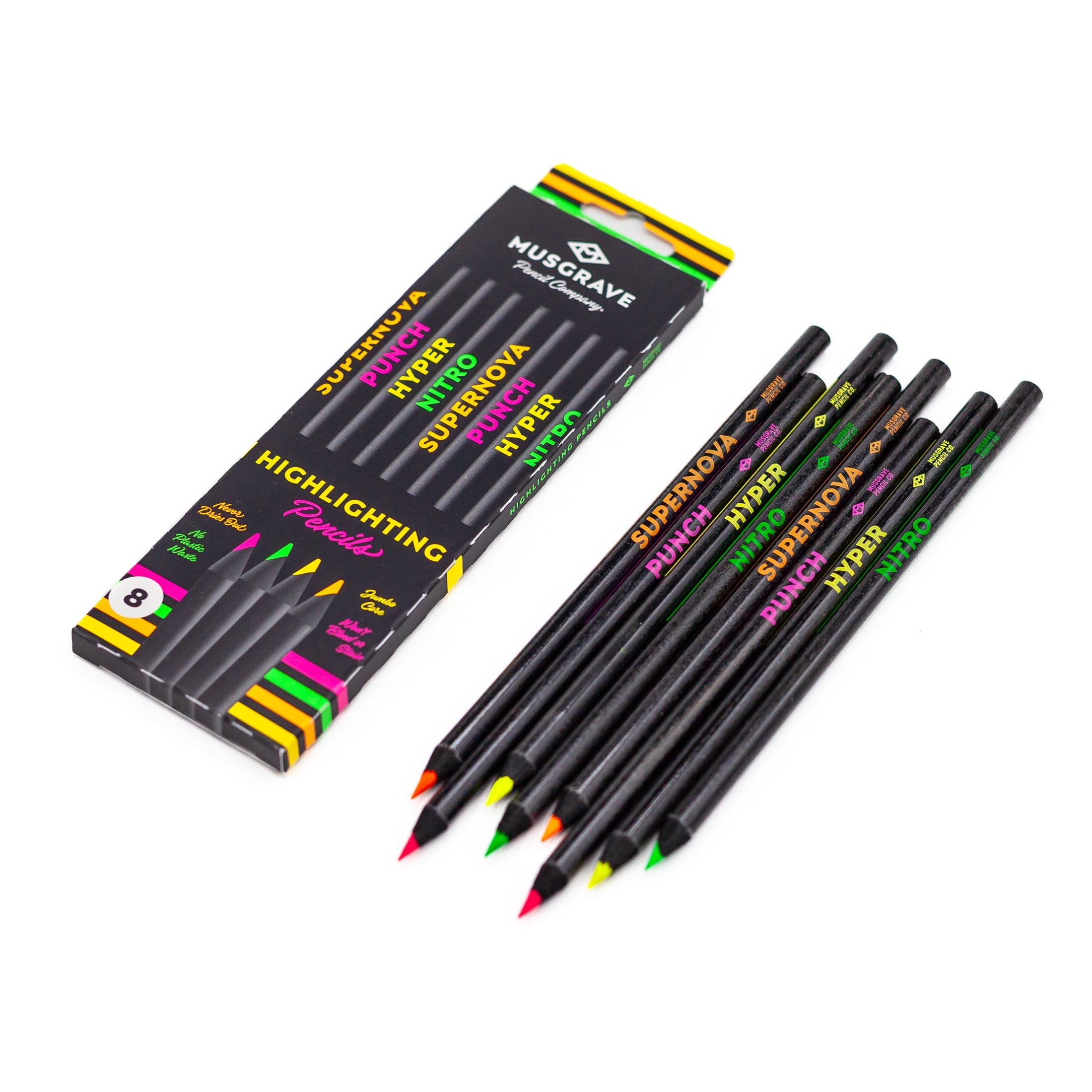 Highlighting Pencils — Set of 8