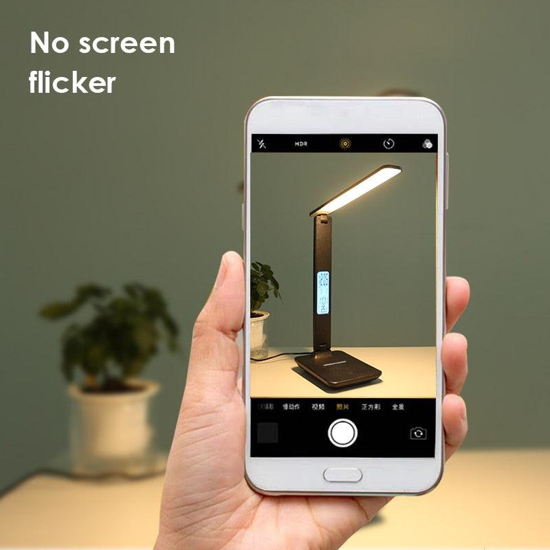 Smart Desk Lamp with Clock, Calendar & Alarm