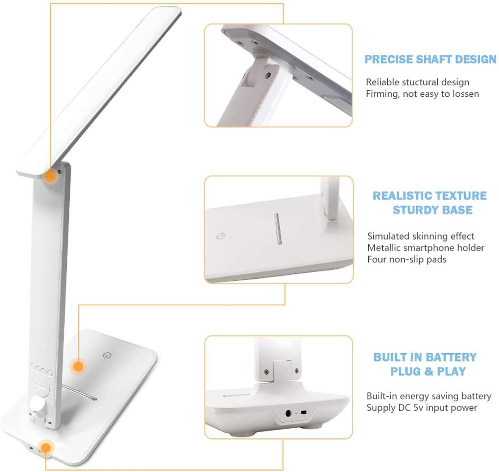 Smart Desk Lamp with Clock, Calendar & Alarm