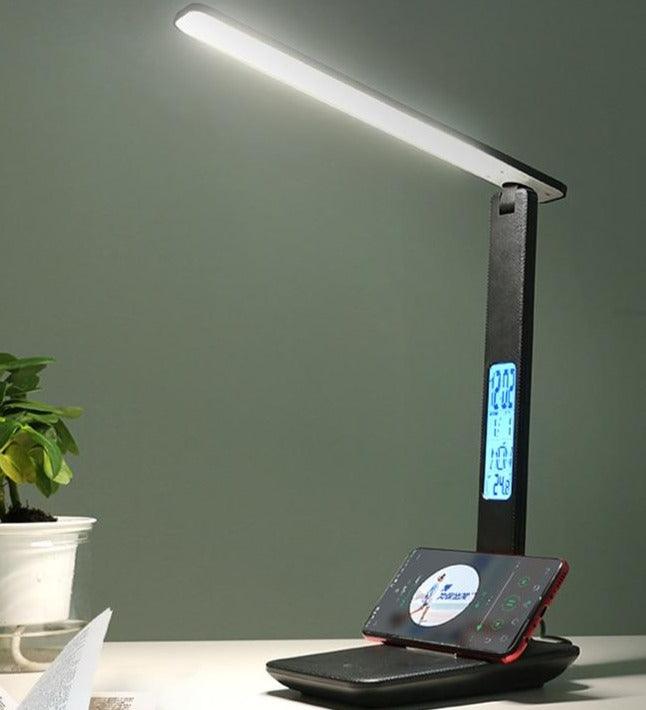 Smart Desk Lamp with Clock, Calendar & Alarm