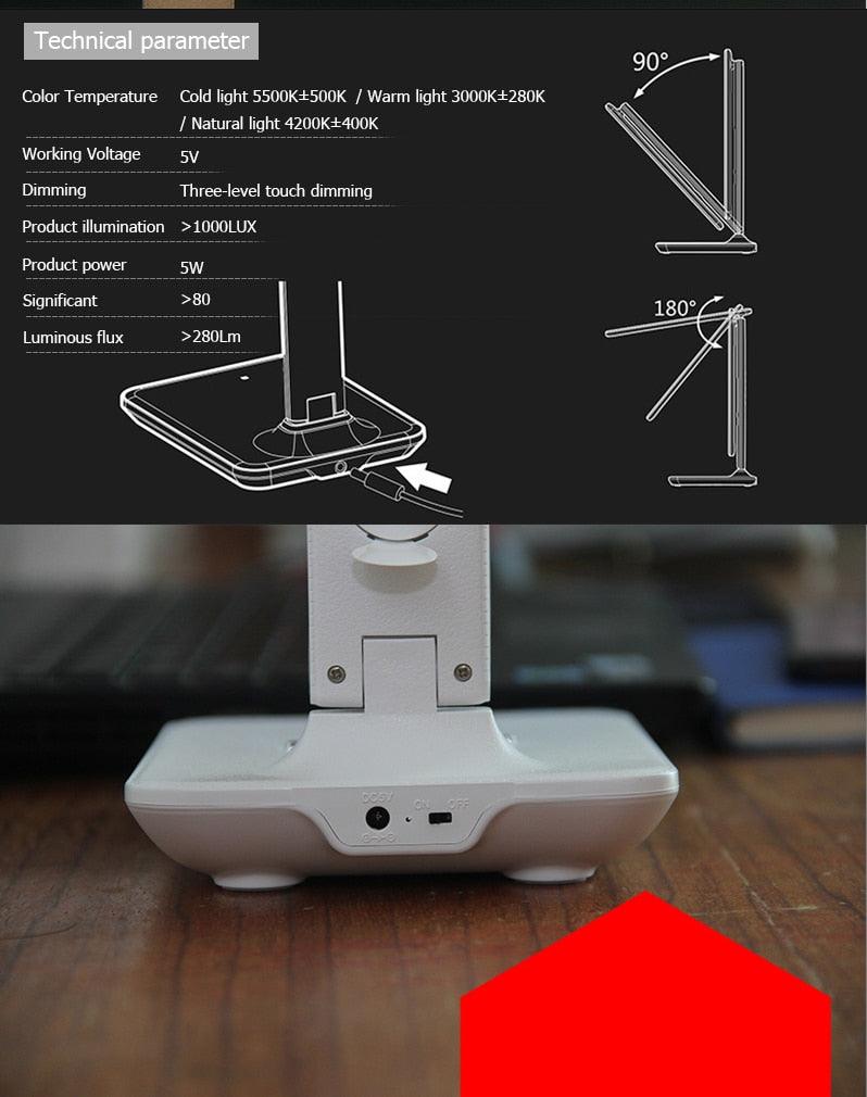 Smart Desk Lamp with Clock, Calendar & Alarm